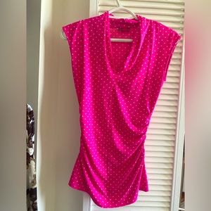 Pink polka dot tank